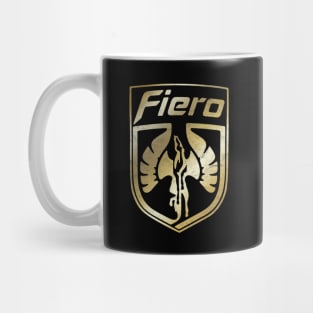 Gold Pontiac Fiero Logo Mug